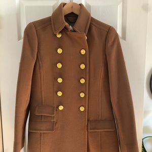 Jcrew wool belted camel coat